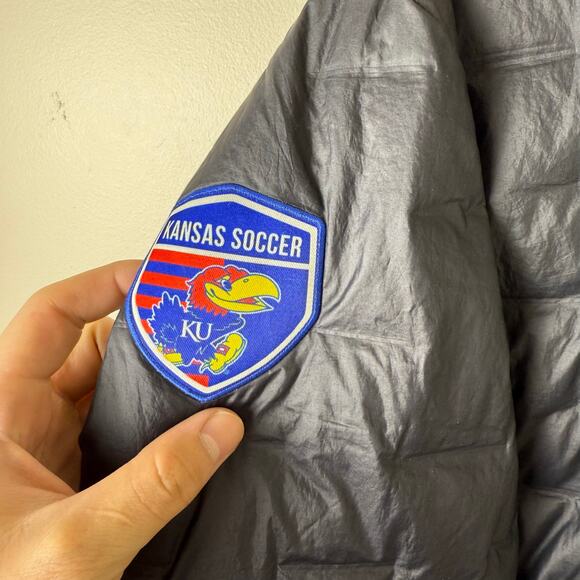 adidas Terrex kansas soccer size large Puffer Down Winter Jacket - Picture 9 of 9